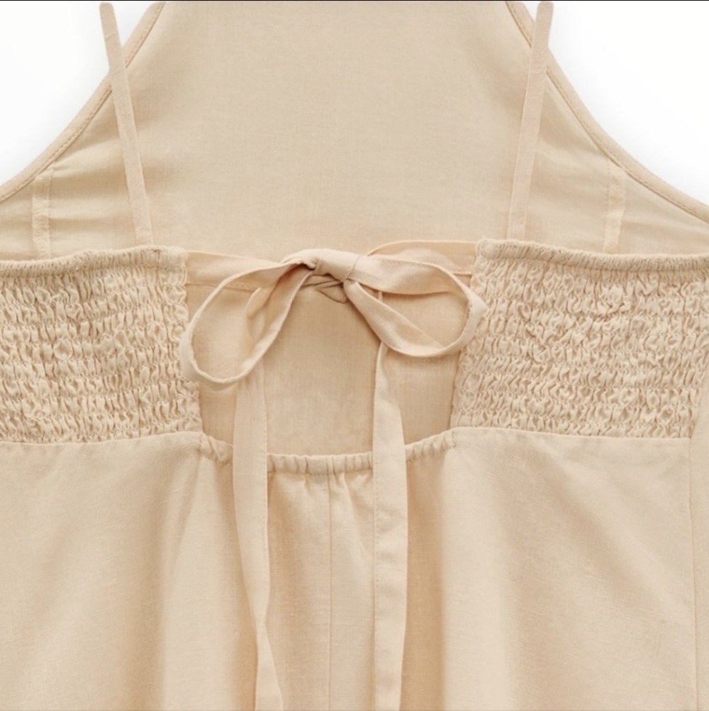 Zara Embroidered Sleeveless Long Maxi Summer dress - Picture 5 of 12